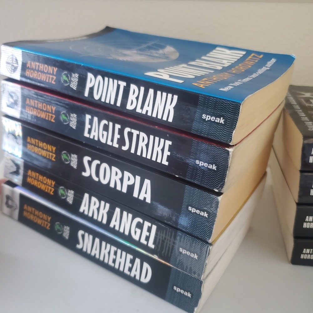 Alex Rider Anthony Horowitz 9 Book Lot Paperback Spy Series Point Blank Scorpia - Picture 2 of 9